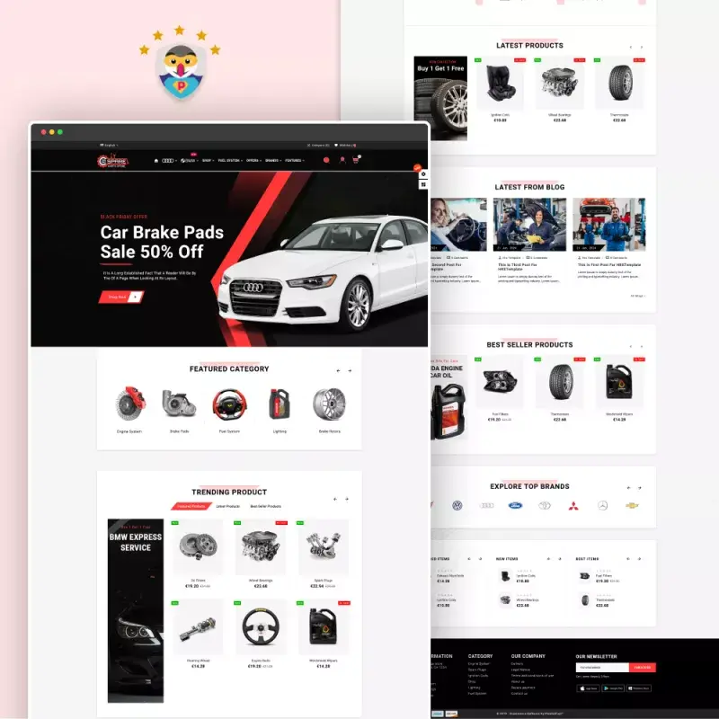 طراحی UX محور صفحات محصول یدکی