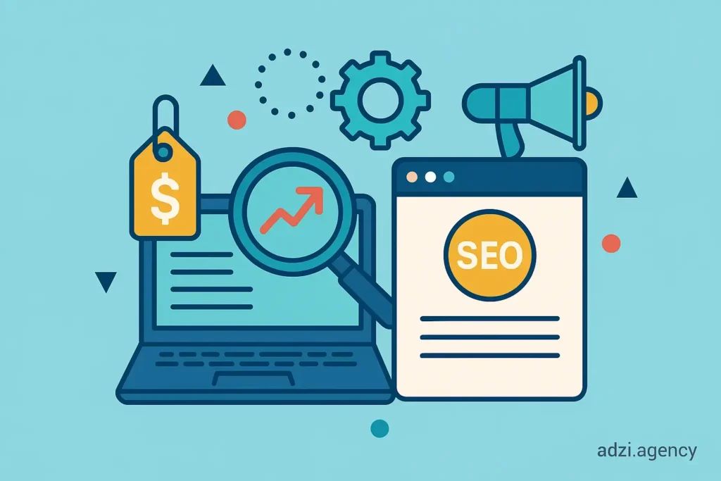 خدمات آژانس دیجیتال مارکتینگ ادزی در بهینه‌سازی سئو و قیمت‌گذاری پویا