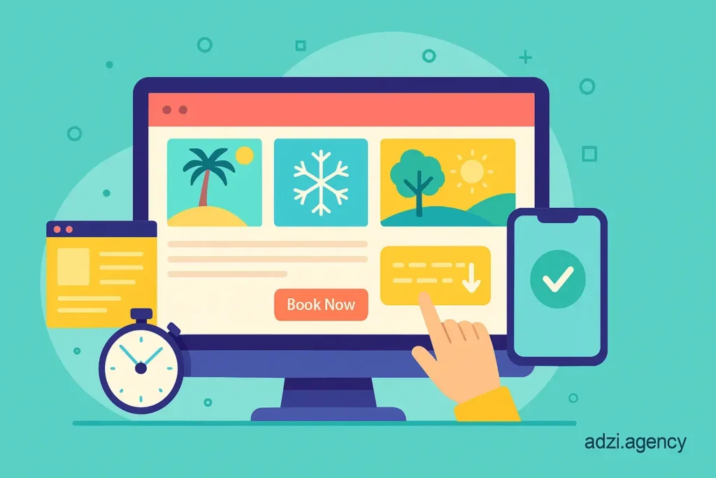 بهینهسازی تجربه کاربری (UX) برای فروش تورهای فصلی