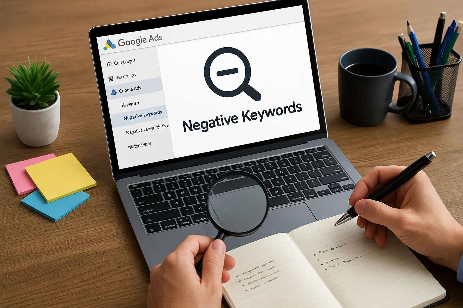 آموزش مدیریت کلمات منفی در مقیاس بالا در گوگل ادز