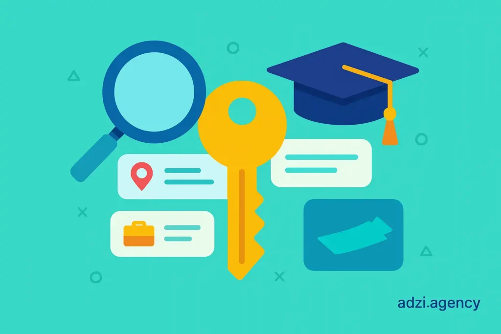 انتخاب کلمات کلیدی مناسب برای موسسات مهاجرتی و تحصیلی