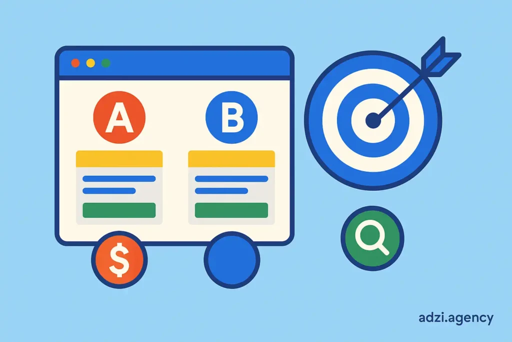 انواع تستهای A/B در کمپینهای گوگل ادز