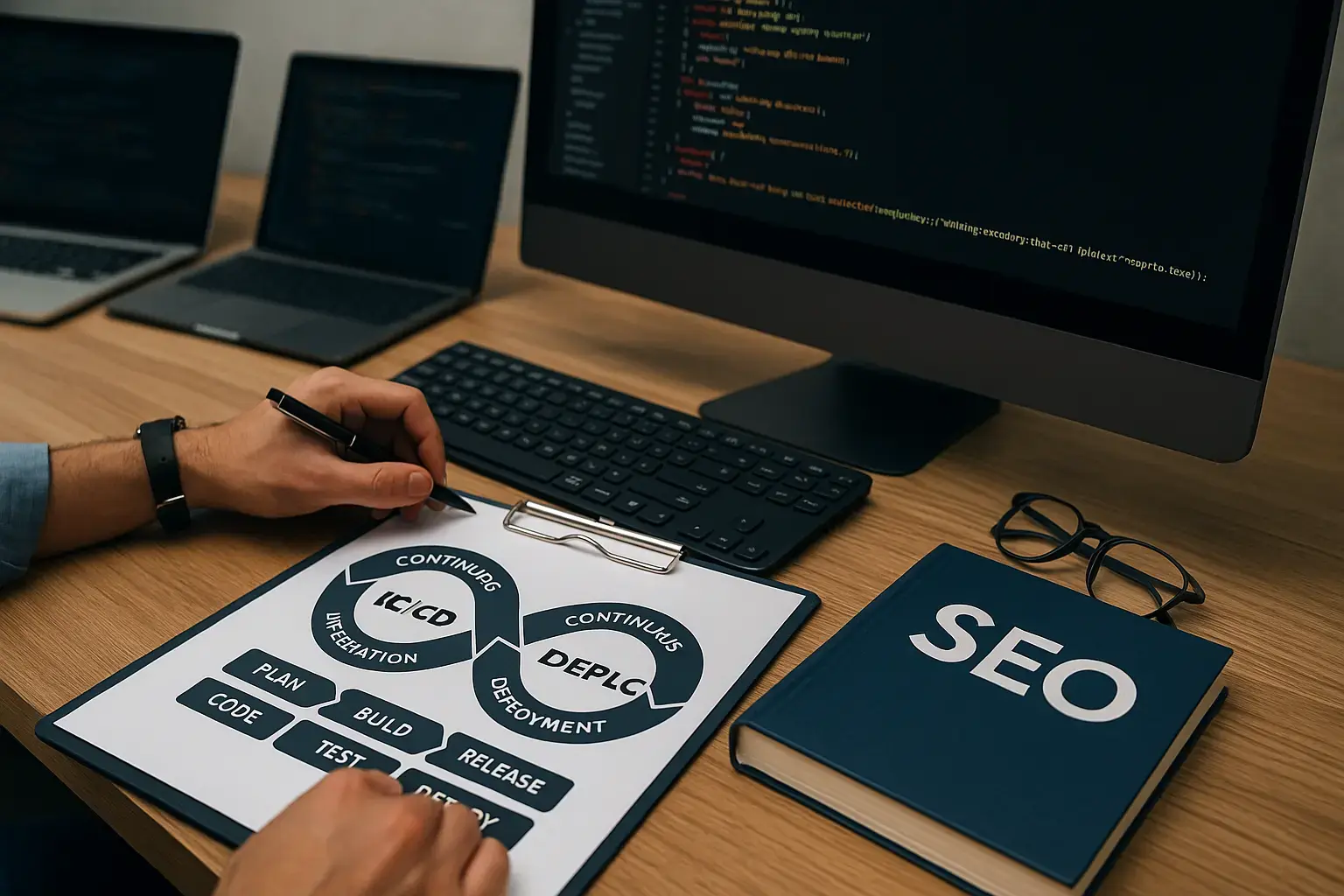 چک‌های سئوی فنی در CI/CD | راهنمای جامع قبل از انتشار پروداکت آنلاین استارتاپ‌ها