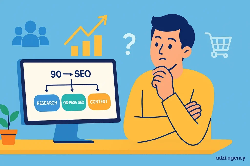 چرا استارتاپ‌ها بعد از Product-Market Fit به نقشه راه ۹۰روزه سئو نیاز دارند؟