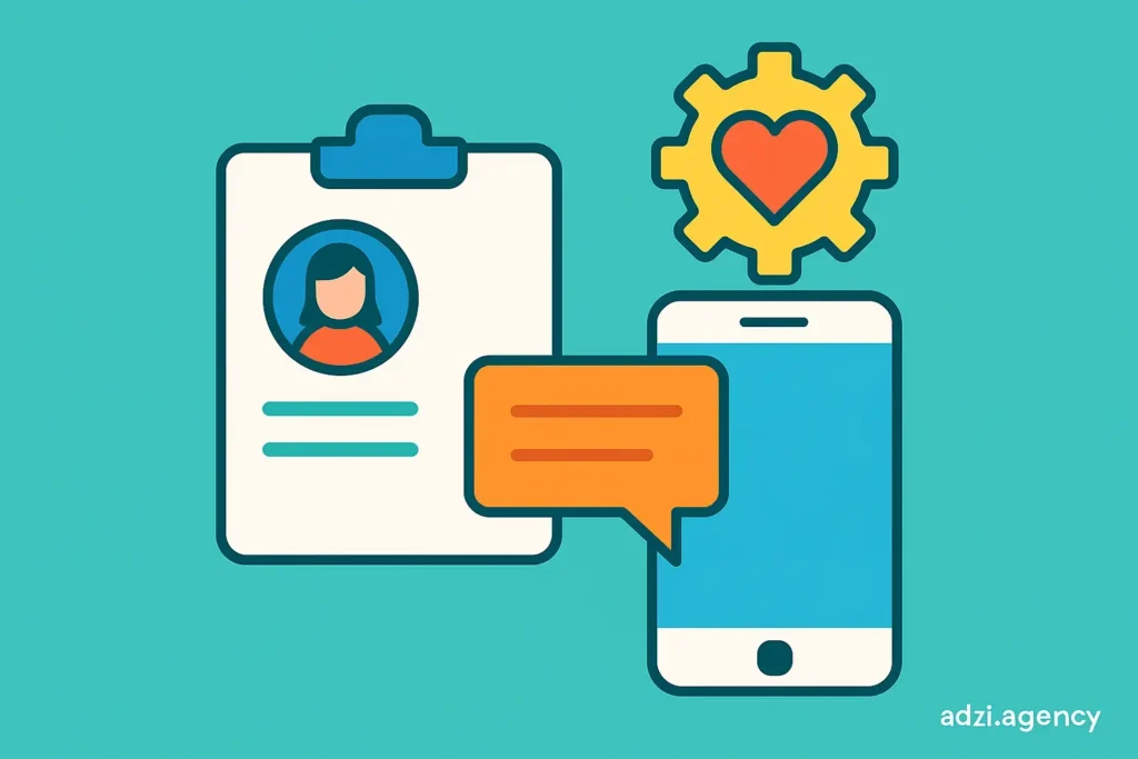 شخصیسازی پیامها بر اساس نوع خدمت و پروفایل بیمار