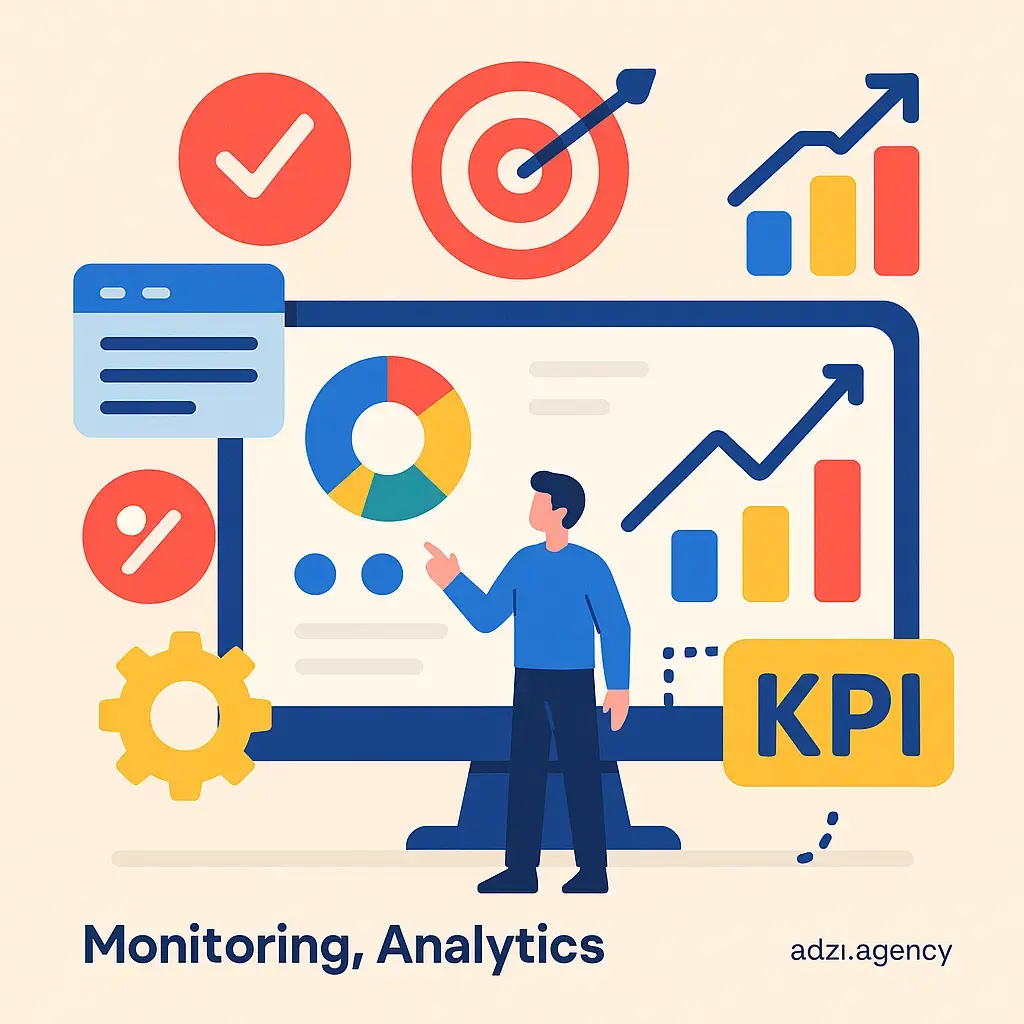 مانیتورینگ، آنالیتیکس و KPIها در ماه سوم