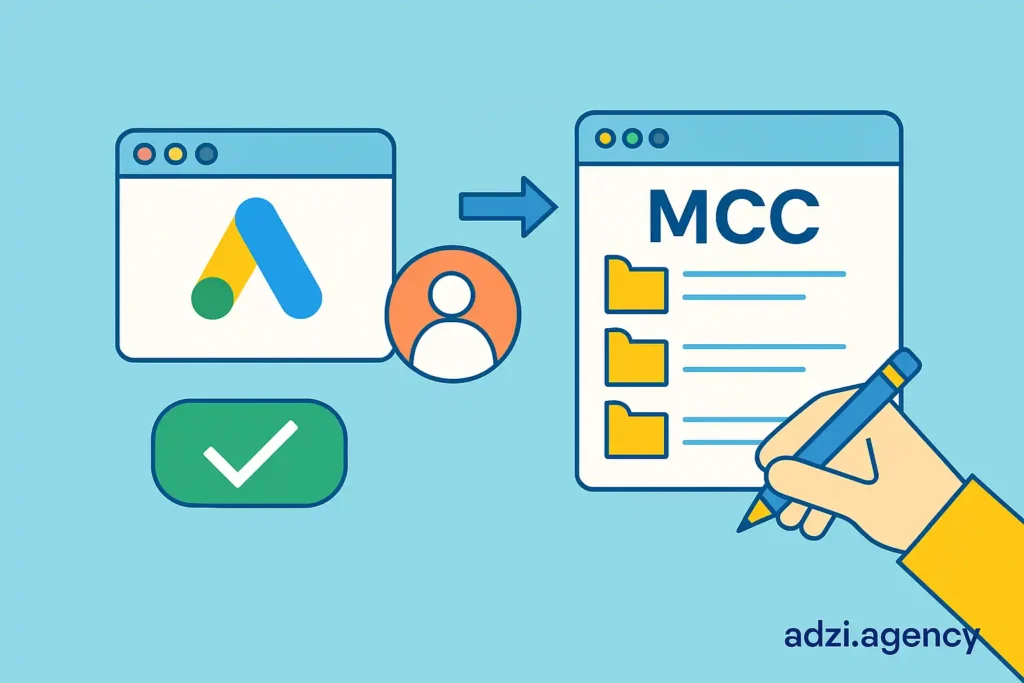 مراحل ساخت حساب MCC در گوگل ادز