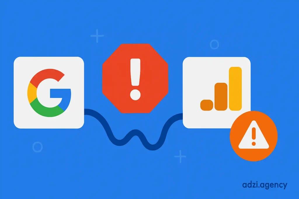 چالش‌ها و خطاهای رایج در اتصال GA4 به گوگل ادز