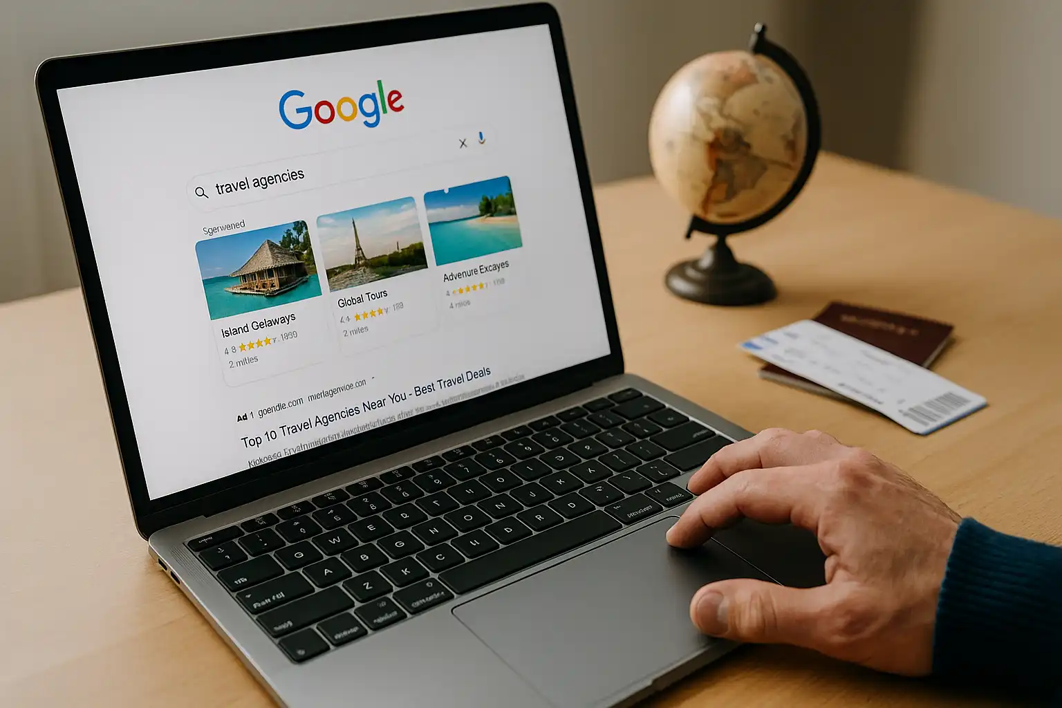 راهنمای جامع تبلیغات گوگلی آژانس‌های مسافرتی | افزایش رزرو و فروش با ادزی