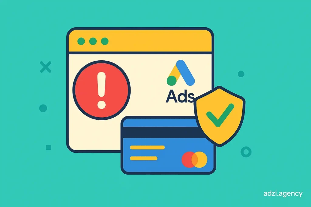 خطاهای رایج در شارژ اکانت گوگل ادز و راه‌حل‌ها