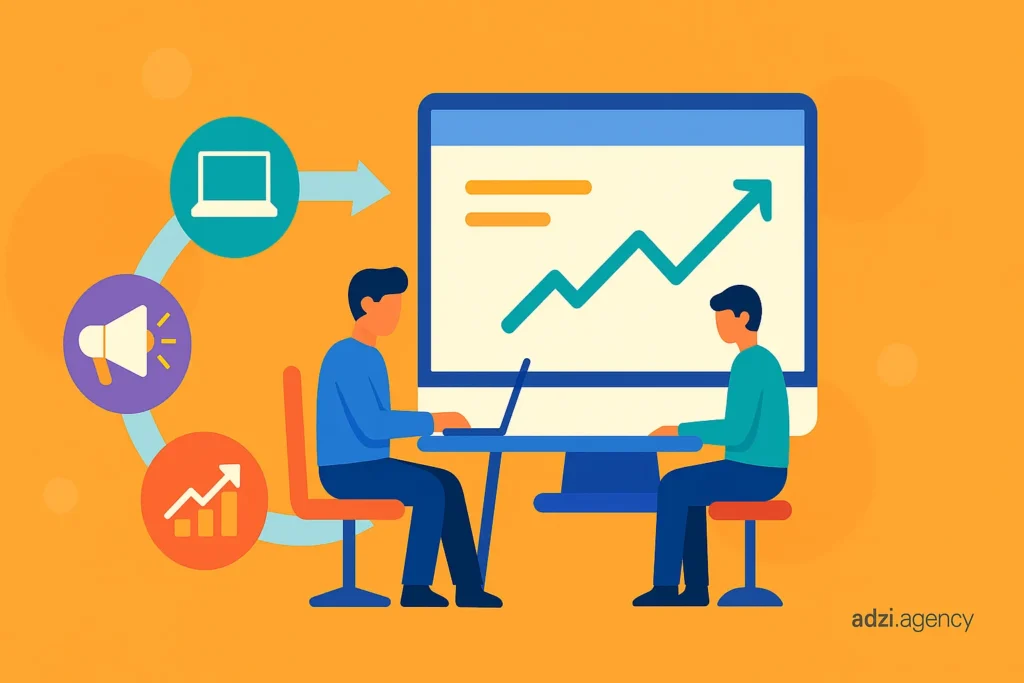 نقش آژانس دیجیتال مارکتینگ ادزی در اجرای نقشه‌راه ۹۰ روزه