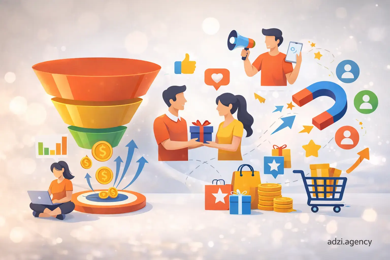 ساخت قیف فروش معکوس (Reverse Funnel)؛ افزایش فروش ارگانیک با وفادارسازی مشتریان فعلی