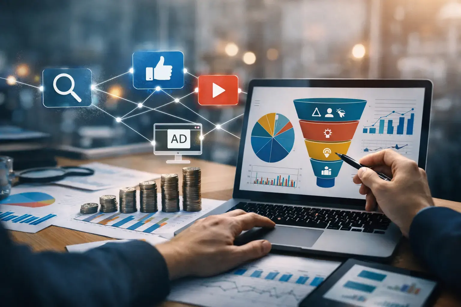 مدل‌سازی Attribution: چگونه بودجه تبلیغات آنلاین را بین کانال‌های مختلف بهینه تقسیم کنیم؟