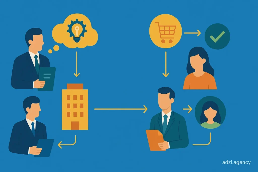 نقشه سفر مشتری B2B چیست و چرا با B2C تفاوت دارد؟