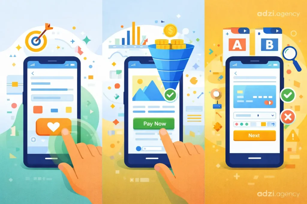 تکنیک‌های UI مؤثر برای افزایش نرخ تبدیل کاربران موبایلی