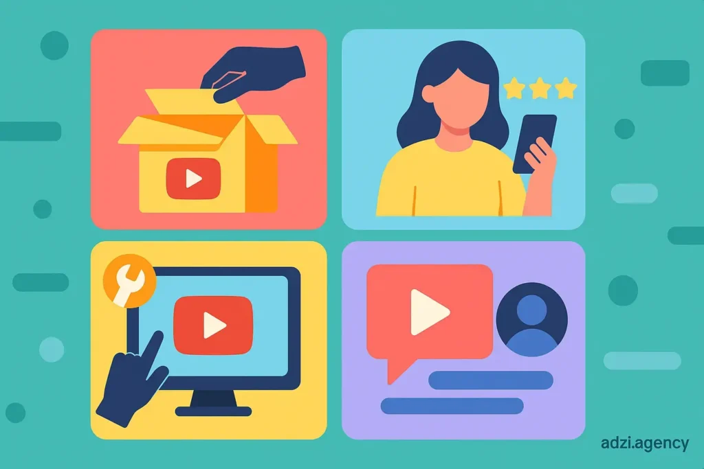 طراحی استراتژی محتوای ویدیویی برای فروشگاههای آنلاین: Unboxing، Review، How-to و UGC