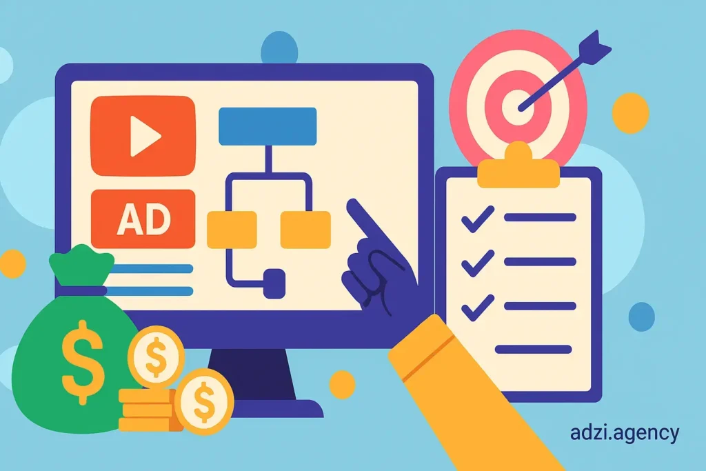 طراحی ساختار کمپین یوتیوب ادز و بودجهبندی برای فروشگاههای آنلاین