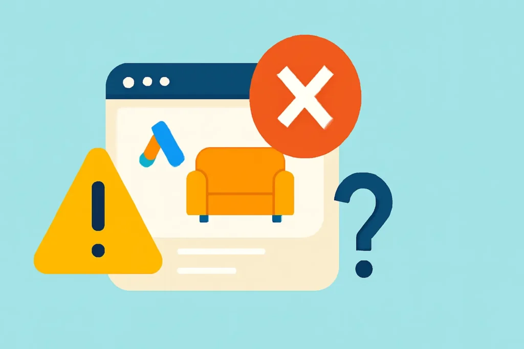 چالشها و اشتباهات رایج در تبلیغات گوگل ادز مبلمان