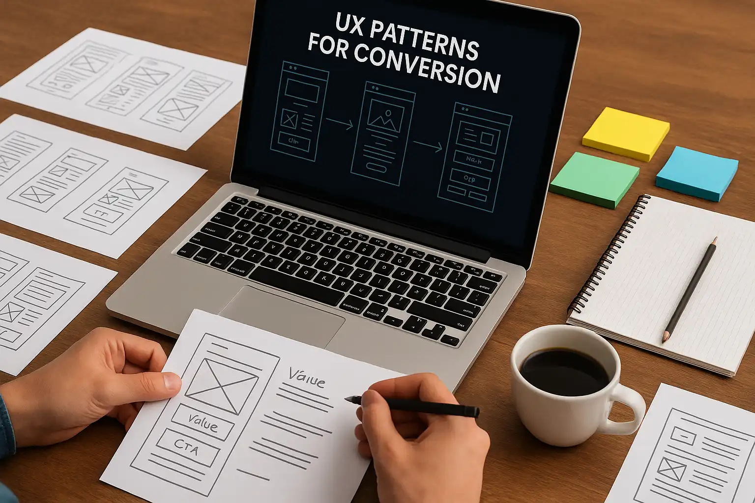 الگوهای UX لندینگ‌های تبدیل ساز در ۱۴۰۴