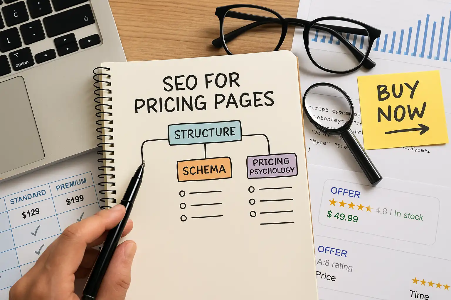 سئو برای صفحات قیمت‌گذاری: ساختار، اسکیما و روان‌شناسی قیمت