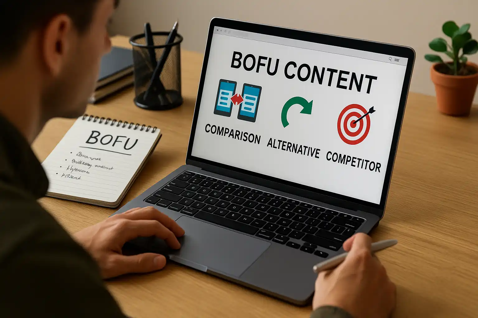 محتوای BOFU چیست؟ ساخت صفحات «مقایسه، جایگزین و رقیب» که نرخ تبدیل شما را چندبرابر می‌کند