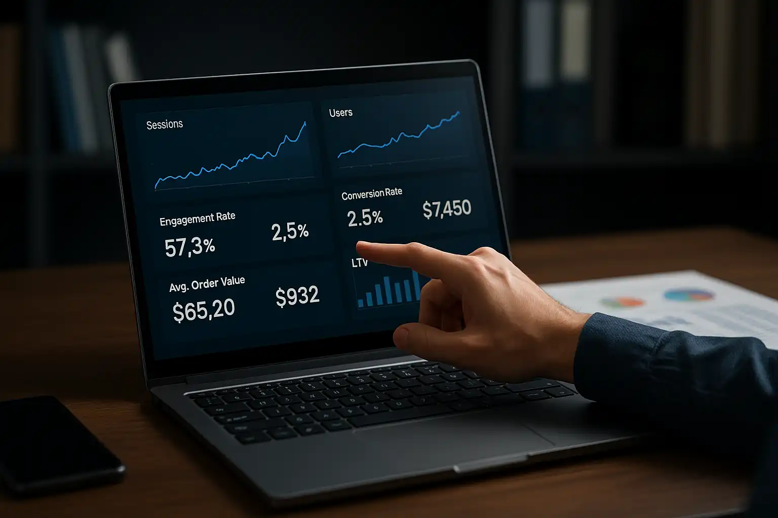 گزارش‌دهی سئو به زبان درآمد؛ از Session تا AOV و LTV