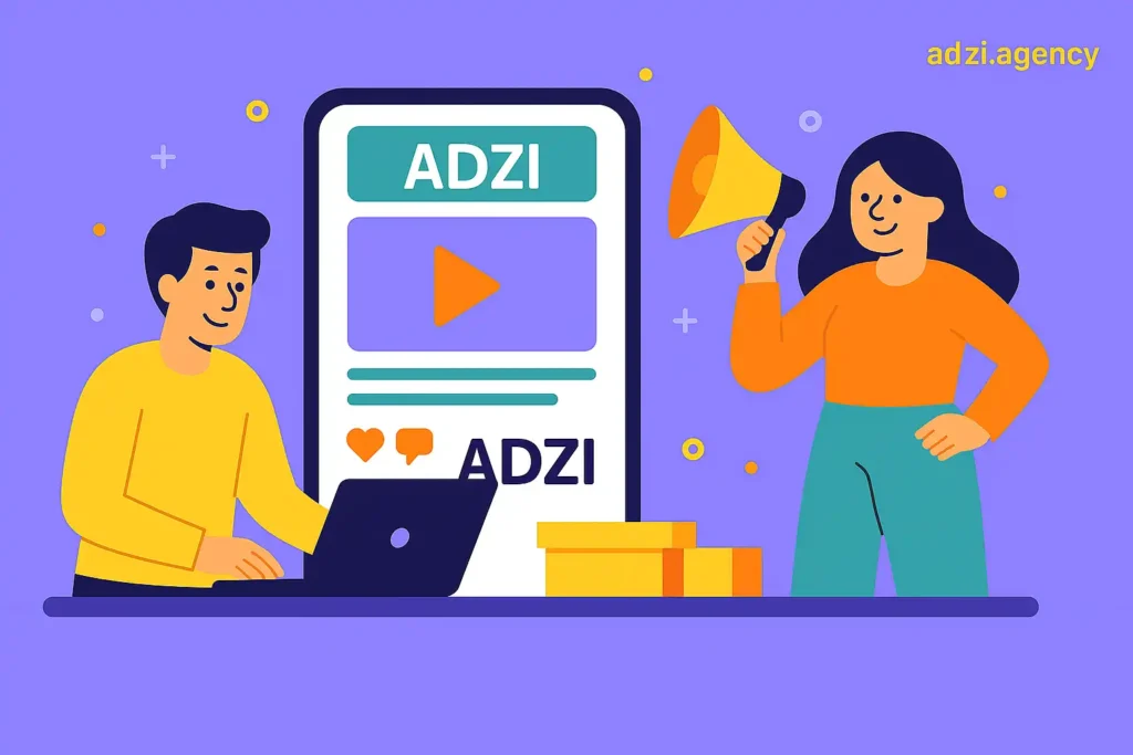 خدمات آژانس دیجیتال مارکتینگ ادزی در طراحی و اجرای کمپین‌های UGC و Creator Ads