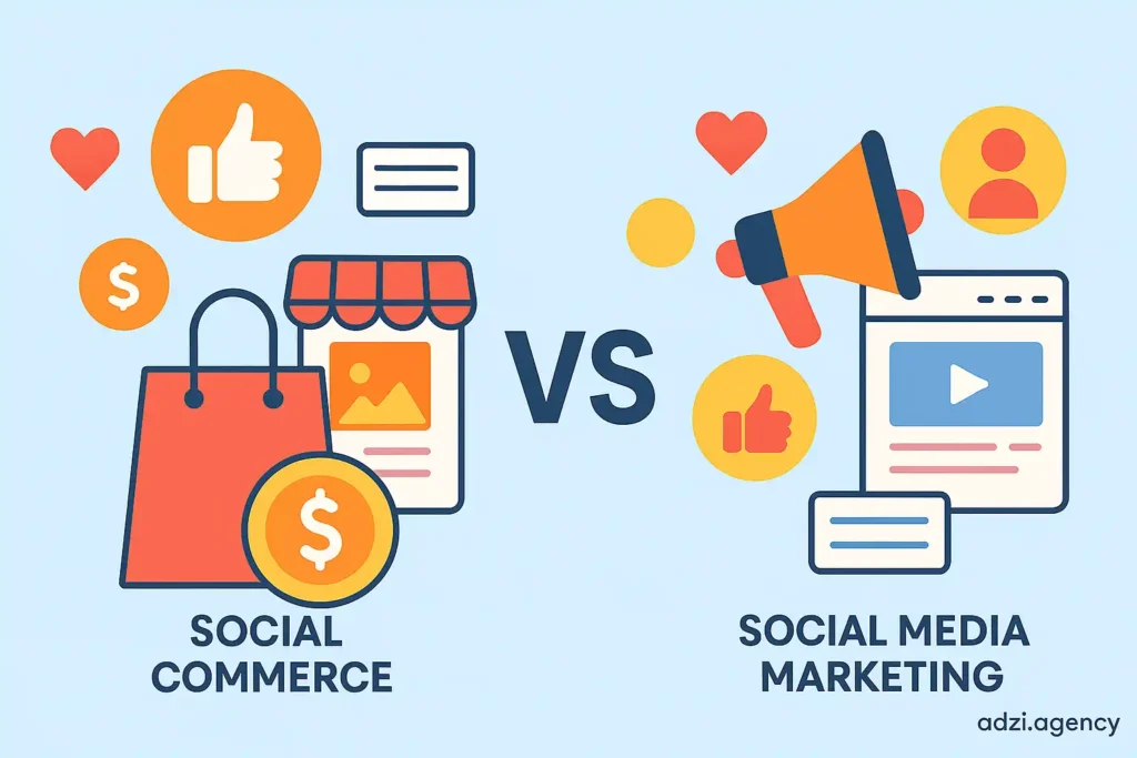 سوشال کامرس چیست و چه تفاوتی با سوشال مدیا مارکتینگ دارد؟