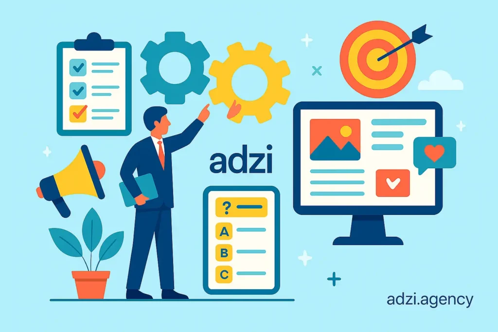 خدمات آژانس دیجیتال مارکتینگ ادزی در طراحی و اجرای ماشین محتوای تعاملی