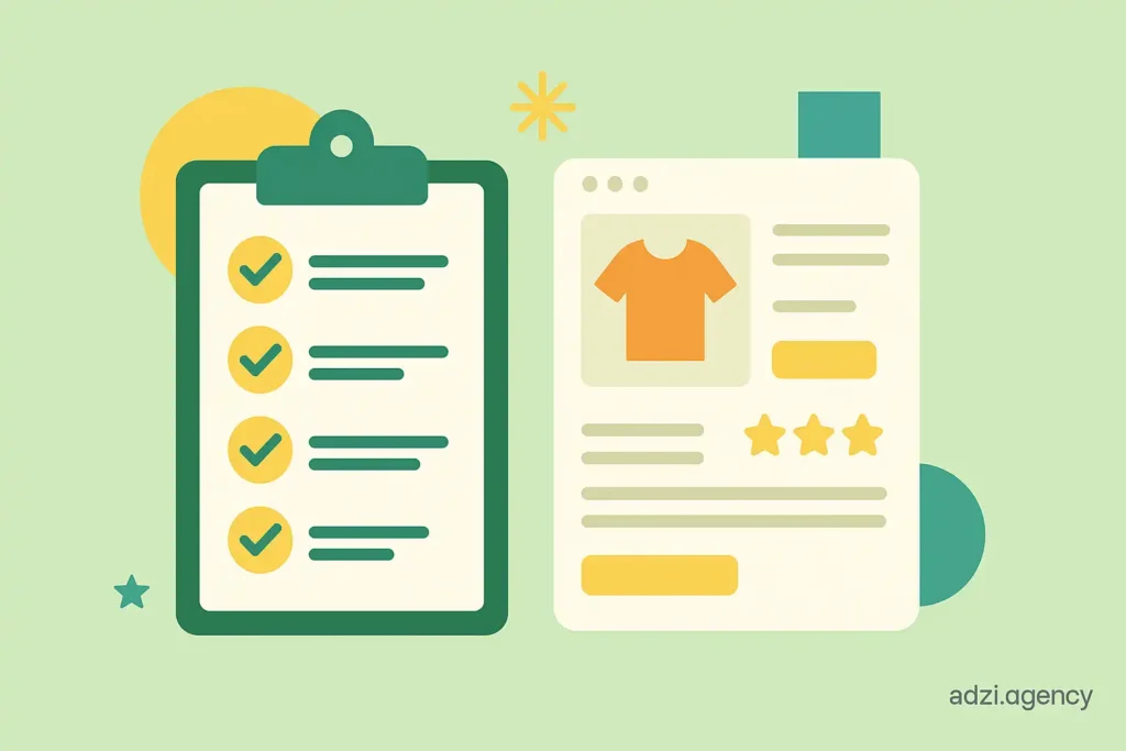 چک‌لیست عملی برای طراحی صفحه محصول متعادل