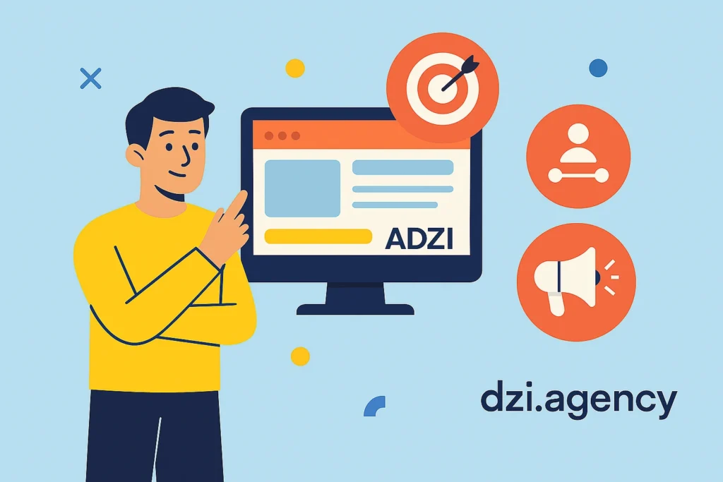 خدمات آژانس دیجیتال مارکتینگ ادزی در طراحی هدر و پیام فروش‌محور