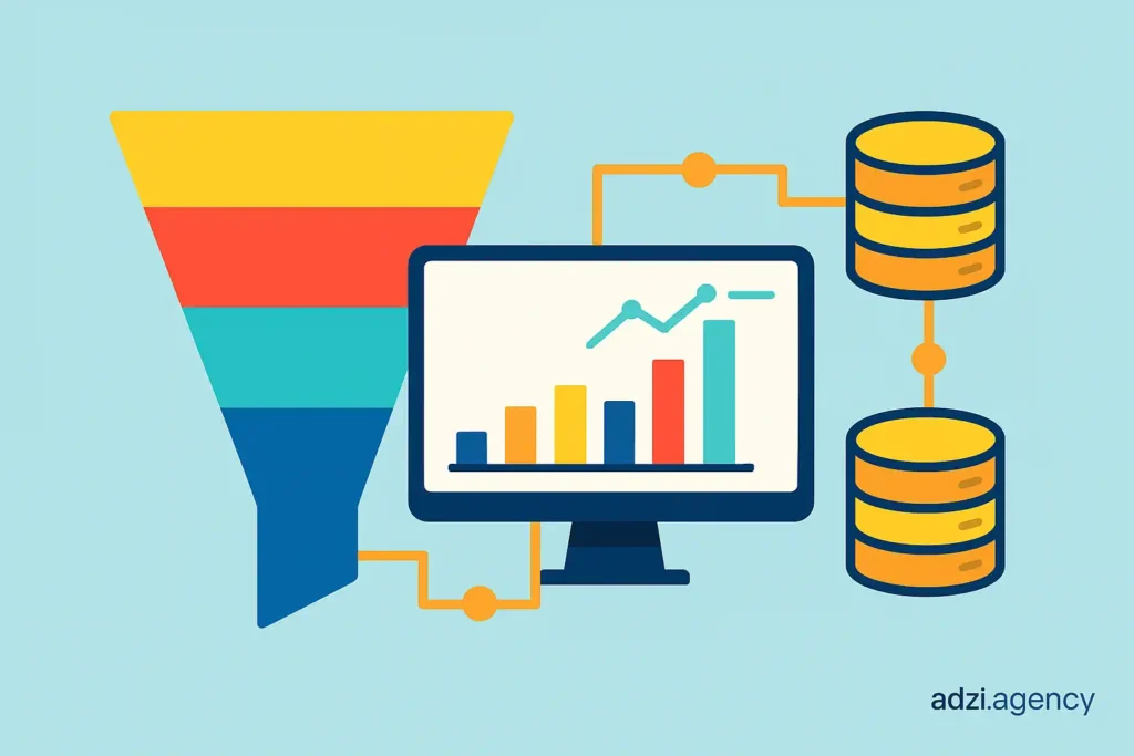 طراحی مدل داده برای تحلیل قیف رشد