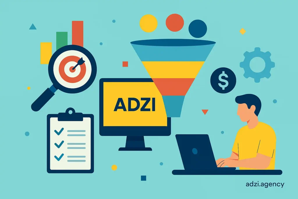 خدمات آژانس دیجیتال مارکتینگ ادزی در مدل‌سازی و بهینه‌سازی قیف رشد