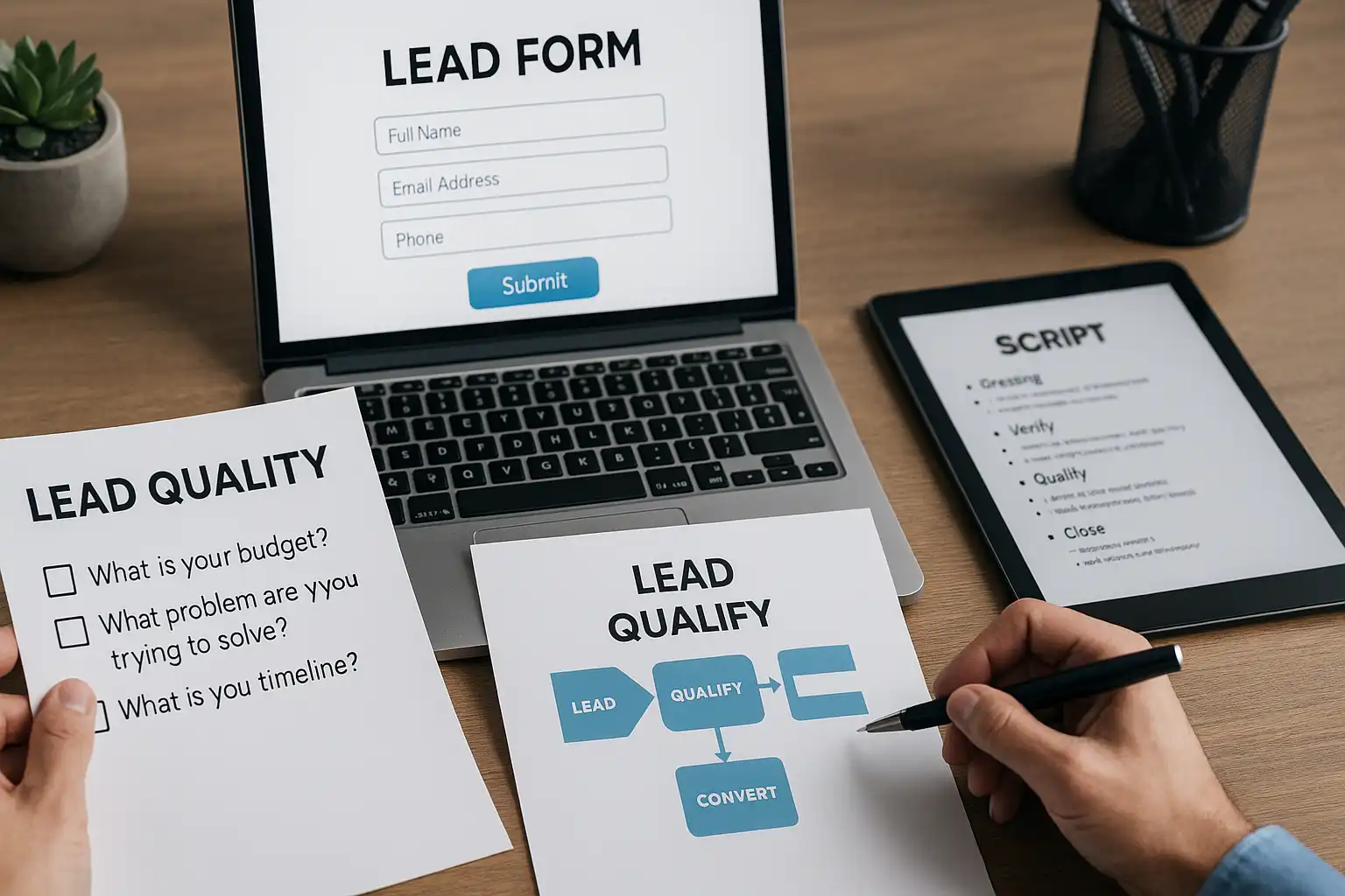 ارتقای کیفیت لید در کمپین‌های دیجیتال: از Lead Form تا سؤال‌های Qualify و اسکریپت‌های حرفه‌ای
